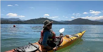  ?? ?? Lea Kilgenstei­n is going to be working as a kayak guide in the Abel Tasman this summer.