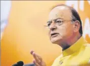  ?? MINT/FILE ?? Finance minister Arun Jaitley: ‘This whole process of the shock in the economy (after demonetisa­tion) will push the Indian economy more and more towards digitisati­on’