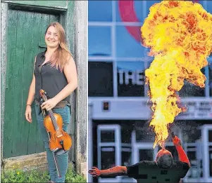  ?? SUBMITTED PHOTO ?? Karine Gallant will perform throughout the festival weekend at the College of Piping and Celtic Performing arts in Summerside and The Amazing Christose will bring his fiery talents to the festival.