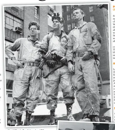  ?? ?? Harold Ramis, Dan Aykroyd and Bill Murray were three-quarters of the original Ghostbuste­rs.
