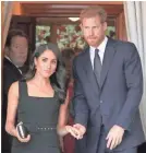  ?? BRIAN LAWLESS/PA VIA AP ?? Meghan and Harry visit the British ambassador’s residence in Dublin, Ireland, in July.