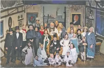  ?? COURTESY PHOTO ?? e cast of “A Christmas Carol,” who preformed at the RAAC  eatre this month.