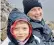  ??  ?? Caeden Thomson and his family took eight and a half hours to reach the summit of the UK’S tallest mountain