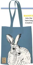  ??  ?? BAGGY EARS Into the Wild hare bag, £10, Creative Tops