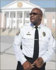  ?? FILE PHOTO ?? Captain Willie Richet, now retired, is seen in this file photo standing in front of Norristown Municipal Hall on Feb. 14, 2011.