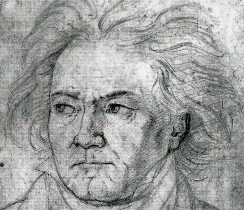  ?? WIKIMEDIA ?? ‘Beethoven’, Friedrich August von Kloeber, 1918