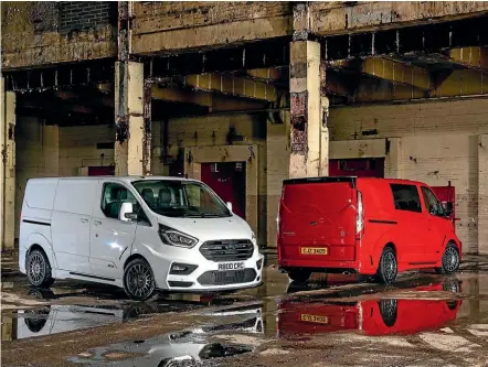  ??  ?? The MS-RT Ford Transit Custom is a motorsport-inspired van created by a rally team. Yes, really.