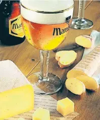  ?? FOTO: STUDIO 4 ?? Maredsous-Käse und Bier aus der Abtei – ein Genuss nicht nur vor Ort in der wunderschö­nen Abtei nahe Dinant.