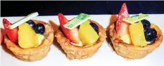  ??  ?? Mini-Fruit Tartlet