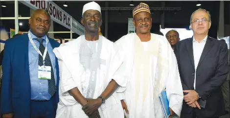  ??  ?? L-R: Director Energy Finance Consulting, Aniefiok Ntuk; Kaduna State Deputy Governor, Barnabas Bala Bantex; Director of Procuremen­t, Federal Ministry of Power, Works and Housing, Ahmed Abdul; and Group President, Skippersei­l, Jitender Sachdeva at the opening ceremony of Power Nigeria Exhibition and Conference 2018, held at Landmark Centre, Lagos… recently