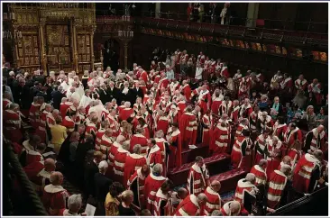  ??  ?? HOUSE OF CRONIES: The Lords is now little more than a comfortabl­e refuge for defeated MPs