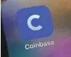  ?? RICHARD DREW AP FILE ?? Coinbase is a cryptocurr­ency trading platform.