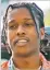  ??  ?? A$AP Rocky