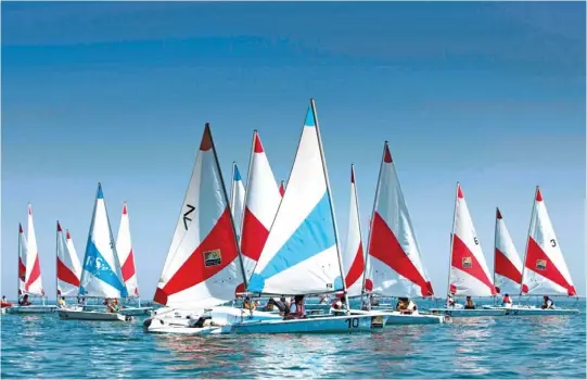  ??  ?? TIME FOR RACES: A total of 120 competitor­s will be seen in action at this year’s Musannah Race Week.