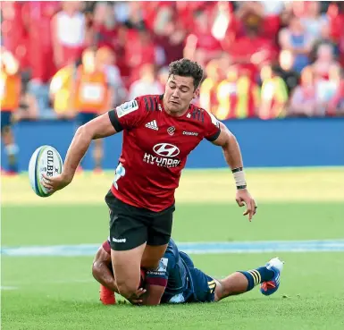  ?? GETTY IMAGES. ?? Crusaders utility back David Havili will come off the bench against the Chiefs in Christchur­ch tomorrow but which position will he play?