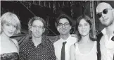  ?? CHARLEY GALLAY TNS ?? From left, musicians Nicole Moire, Bram Inscore, Amir Yaghmai, Charlotte Gainsbourg and Brian LeBarton during the 2010 Coachella Valley Music & Art Festival.