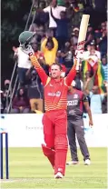  ??  ?? OVER to you . . . New Zimbabwe Test captain Sean Williams, who replaces Hamilton Masakadza (retired) wants a positive mindset from his team