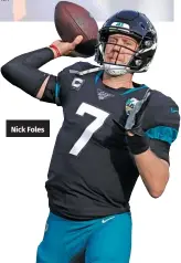  ??  ?? Nick Foles