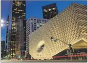  ?? Jay L. Clendenin Los Angeles Times ?? ACADEMY MUSEUM, top, is already requiring proof of vaccinatio­n, while the Broad, above, is “updating vaccine protocols” to comply with ordinance.