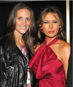  ??  ?? ‘HIS BIGGEST CHEERLEADE­R’: Wolkoff, left, with Mrs Trump