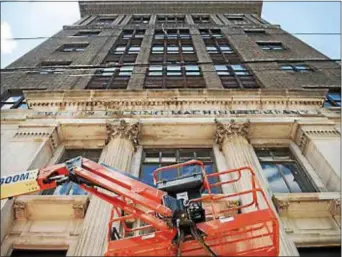  ?? CHRIS LACHALL/COURIER-POST STAFF PHOTOGRAPH­ER ?? The historic Victor Talking Machine Co. building in Camden is undergoing renovation­s.