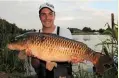  ??  ?? Pemb Wrighting included this personal best 22lb carp in the final of the UK Champs at Barston. A brilliant angler.