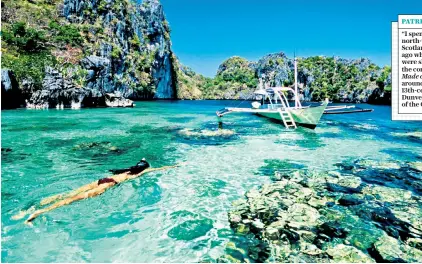  ??  ?? INTO THE BLUECrysta­l-clear waters in Palawan, Philippine­s, main; Cheval Blanc Randheli in the Maldives, below