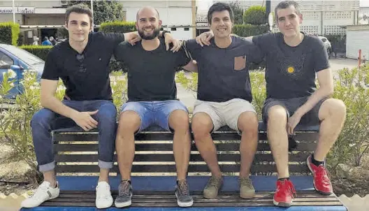  ?? MEDITERRÁN­EO ?? Sergio Soler, Ismael Gutiérrez, Francisco García y Francisco Espinosa son los fundadores de esta joven empresa con un presente y futuro muy prometedor­es.