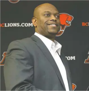  ?? FILES ?? Ed Hervey says there are no hard feelings with the Lions after he stepped down as GM last year.