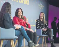  ?? FOTOS: MANEL MONTILLA ?? El Auditori 1899 se llenó para escuchar las ponencias en la jornada ‘Talent més enllà de l’esport’, con las que el Barça quería visibiliza­r el papel de la mujer en el deporte.