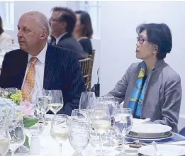  ??  ?? Asia Society board of trustees member Ambassador John Negroponte with Singapore Ambassador-at-large and Asia Society Global chair Chang Heng Chee.