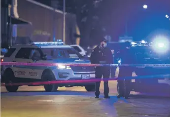  ?? TYLER LARIVIERE/SUN-TIMES ?? Chicago has seen a 53% increase in shootings and murders this year compared with the same period in 2019, according to police statistics.