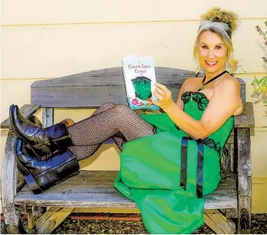  ?? COURTESY PHOTO ?? Point Loma native Jill Hall’s third book, “The Green Lace Corset,” was released last week, with a vintage element.