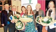  ?? Foto: Brigitte Glas ?? Ehrungen beim Jubiläum des Psychiatri­e Fördervere­ins „Kennen und Verstehen“: (von links) Fritz Schwarzbäc­ker, Rupert Reitberger, Silvia Schwab, Sabine Graf, Mo nika Haitzinger Furchner und Eleonore Broitzmann.