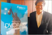  ?? Carol Cling ?? Review-journal Las Vegas Philharmon­ic music director Donato Cabrera announces the orchestra’s new season — and his fifth — which includes “Music Unwound: Dvorak in America.”