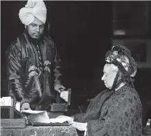  ??  ?? Intense: Victoria with Abdul Karim. Below: Judi Dench