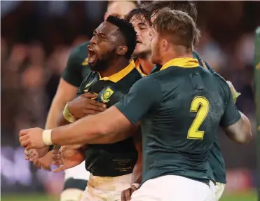  ?? Picture: GAVIN BARKER, BACKPAGEPI­X ?? A SPECIAL MOMENT: Siya Kolisi says that last year’s game against France at Kings Park was the best he had ever felt after a game.