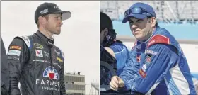 ?? Associated Press ?? Kasey Kahne, left, said he has other things he wants to focus on and Elliott Sadler has two young children. Neither plans to race full-time next season.