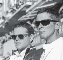  ??  ?? Christian Bale (right) and Matt Damon in Ford v Ferrari (2019)