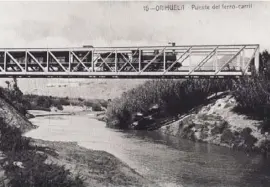  ?? Foto: Archiv ?? Bahnstreck­e Orihuela-Almoradí-Rojales, um 1910.