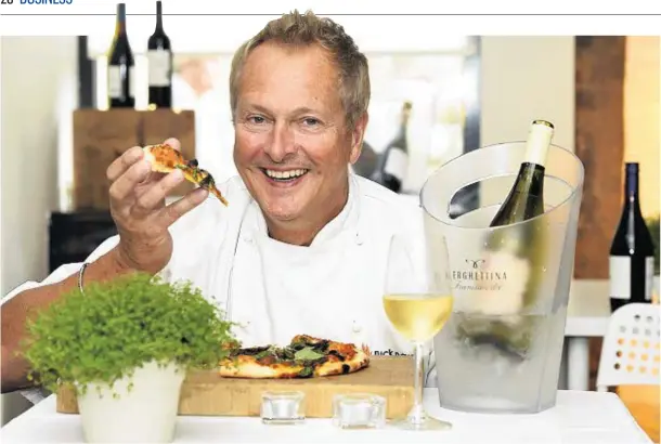  ?? Photograph: Kevin Emslie ?? TASTY OFFERING: Nick Nairn is adding his chef’s touch to the new pizzas reinventin­g old favourites and using less familiar ingredient­s.