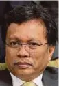  ??  ?? Datuk Seri Mohd Shafie Apdal