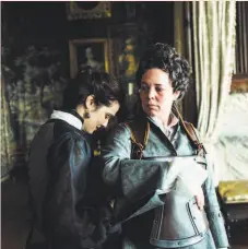  ?? Fox Searchligh­t ?? Rachel Weisz (left) and Olivia Colman star in Yorgos Lanthimos’ “The Favourite.”