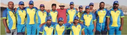  ?? – Supplied photo ?? A DIVISION T20: Renaissanc­e after their victory over National Youth Developmen­t Team.