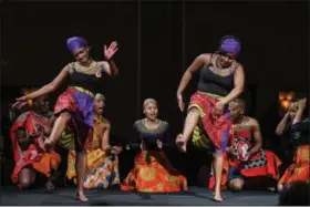  ?? ERIC BONZAR — THE MORNING JOURNAL ?? African Swazi dancers perform for guests of the third annual State of Tourism Address, held at Kalahari, April 5.