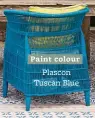  ??  ?? Paint colour Plascon Tuscan Blue