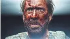  ??  ?? Nicolas Cage is out for blood in the revenge thriller “Mandy.”