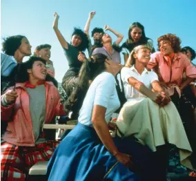  ??  ?? Jamie Donnelly, Susan Buckner, Olivia Newton-John and Didi Conn in Grease