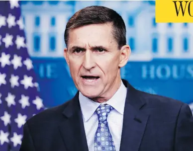  ?? CAROLYN KASTER / THE ASSOCIATED PRESS FILES ?? Donald Trump’s former National Security Adviser, Michael Flynn, could avoid jail, according to a filing by the Mueller probe. Flynn gave “substantia­l” evidence, which could be bad news for Trump’s inner circle, including Jared Kushner.