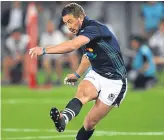  ??  ?? ■
Greig Laidlaw saved the day for the Scots.